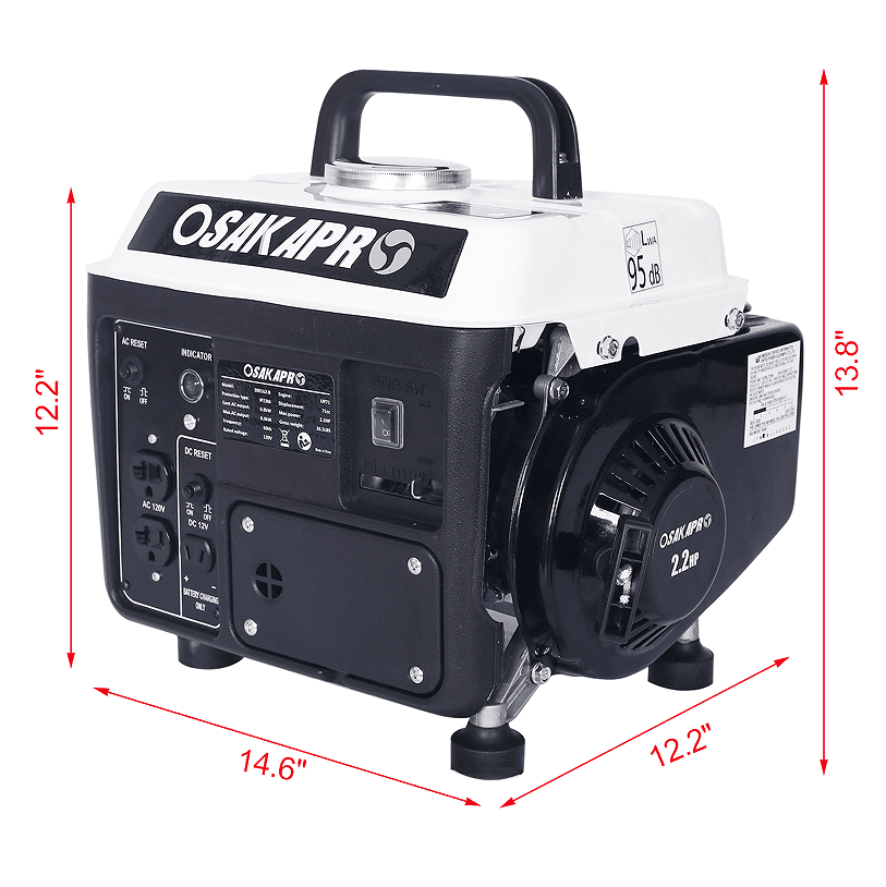 900 Watt Portable Gas and Oil Hybrid Generator