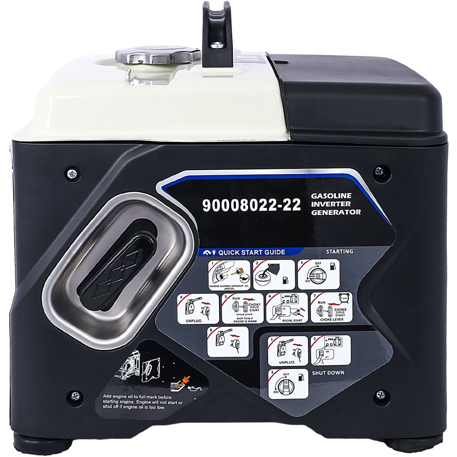 Ultra-Quiet 1200W Portable Inverter Gas Generator