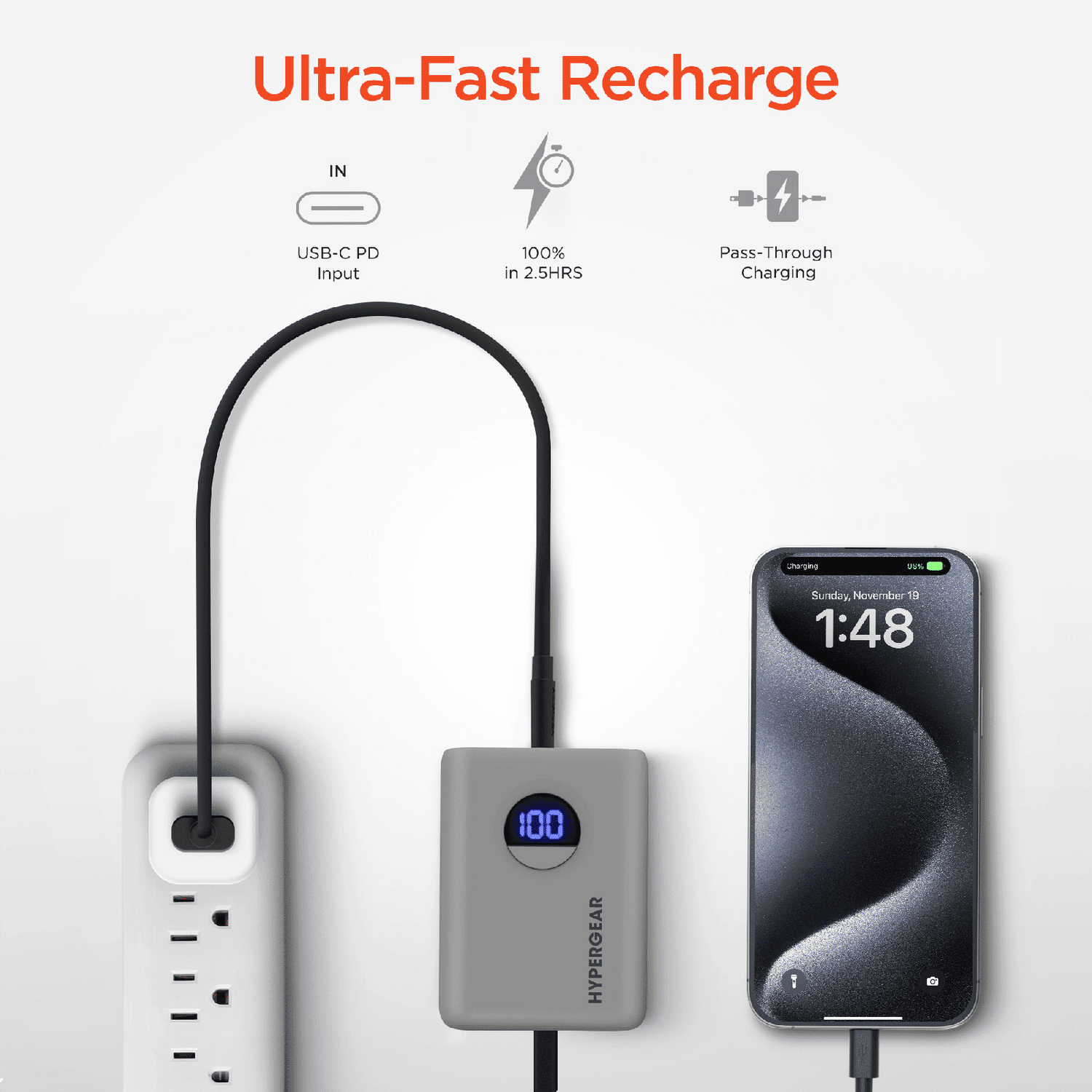 HyperGear PowerPack PRO 10000mAh Fast Charger