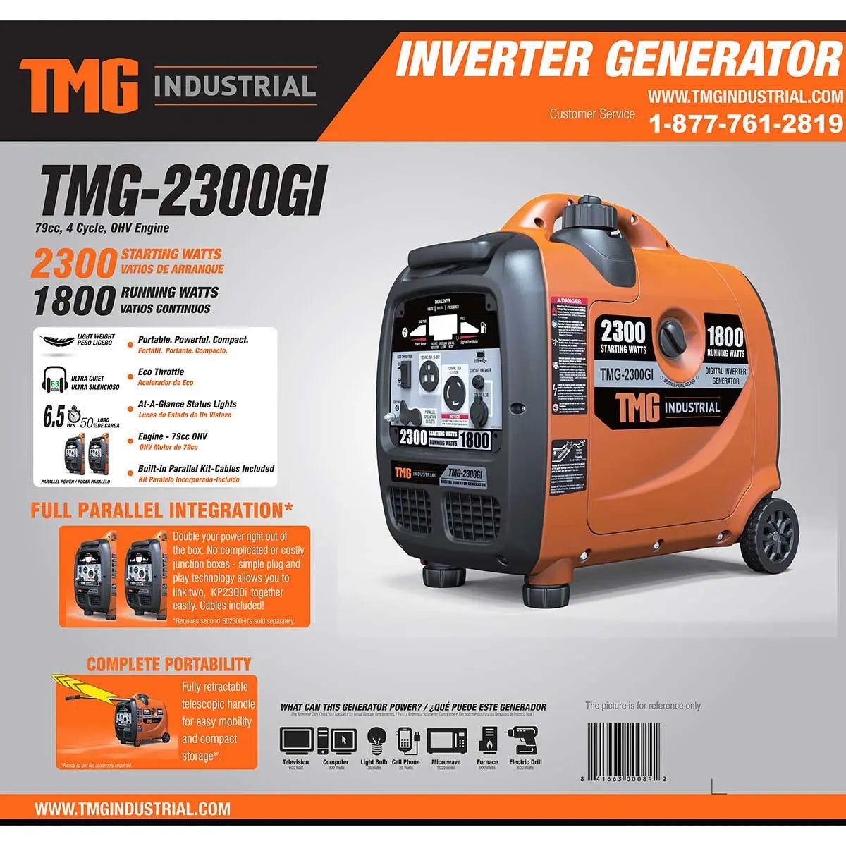2300 Watt Digital Inverter Gasoline Generator