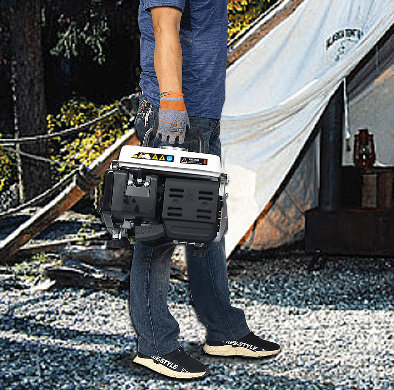 900 Watt Portable Gas and Oil Hybrid Generator