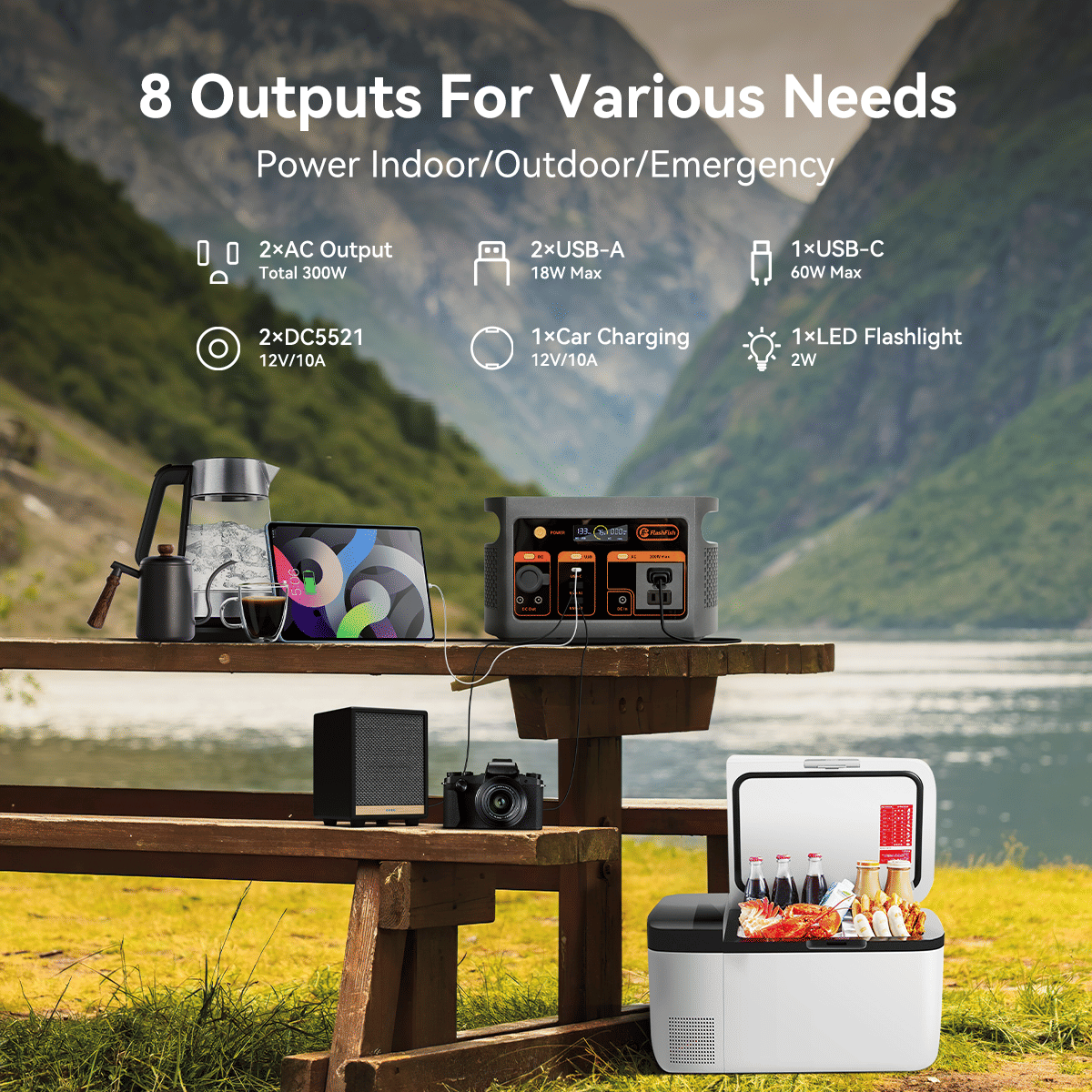 FF Flashfish E103 300W Portable Power Station