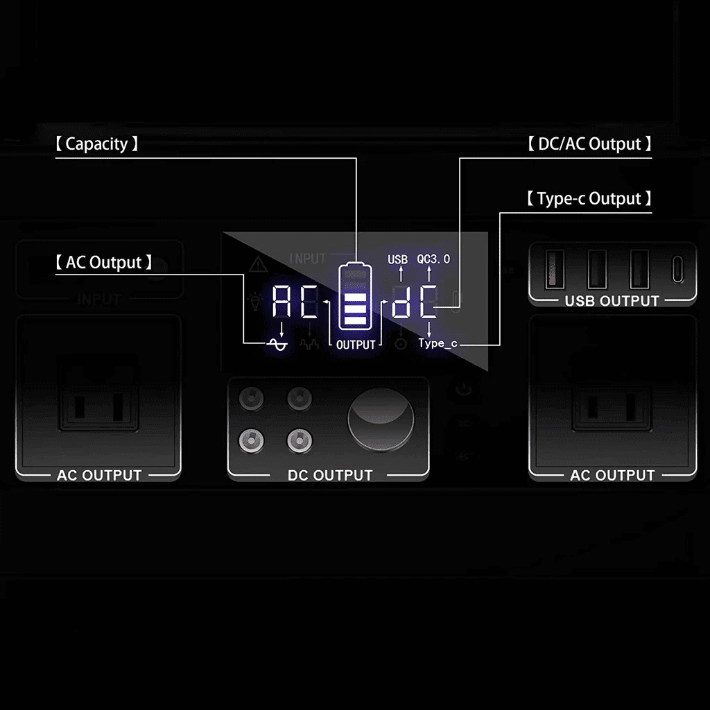 500Wh Portable Power Station for Travel and Camping