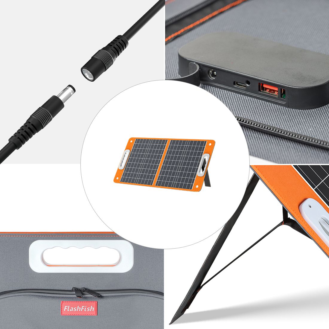 Flashfish 200W Portable Power Station with Solar Panel