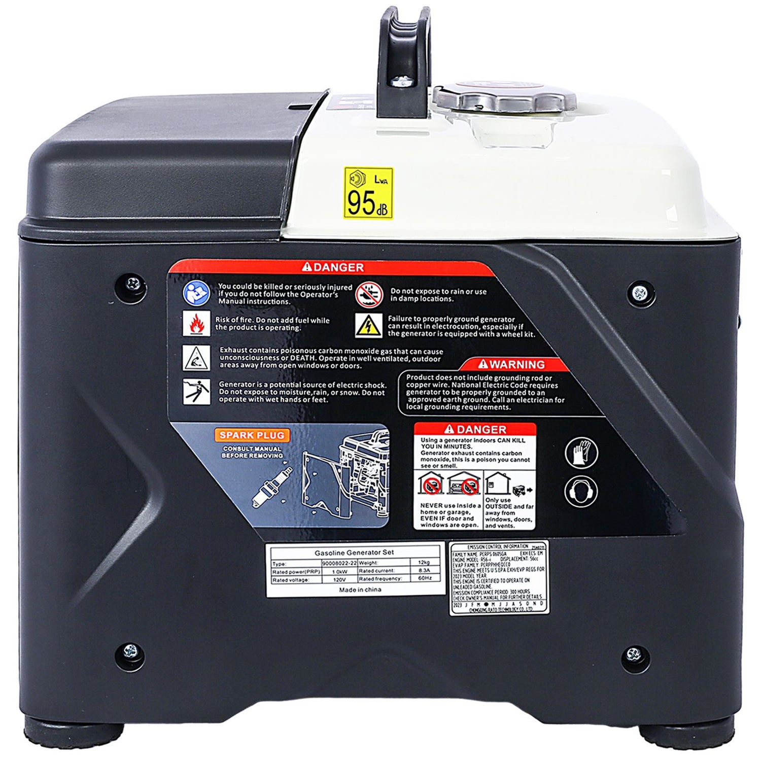 Ultra-Quiet 1200W Portable Inverter Gas Generator