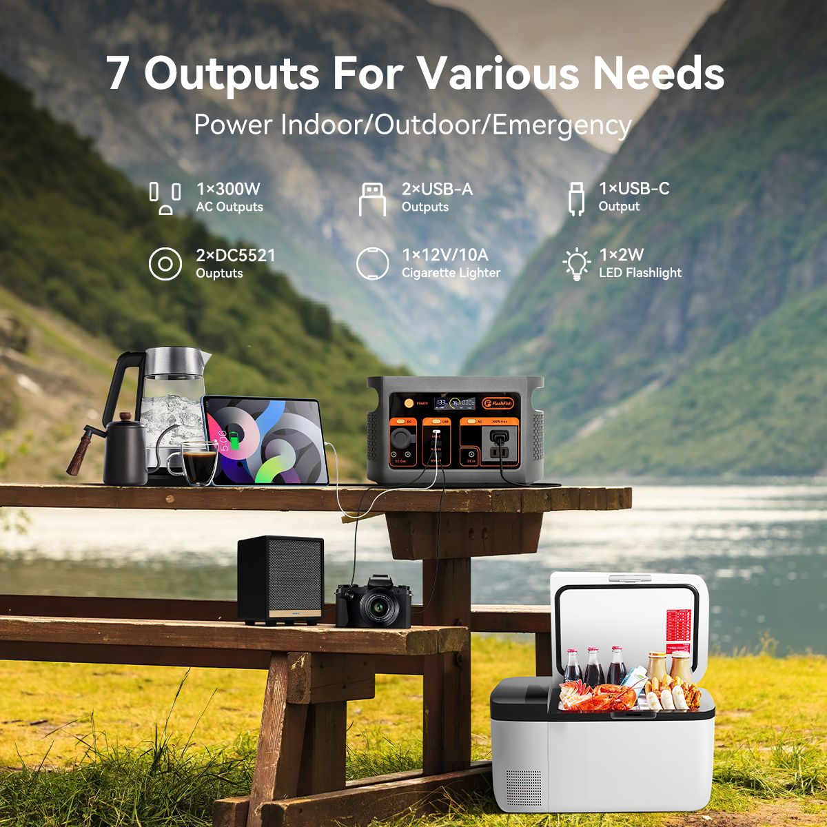 FF Flashfish E103 300W Portable Power Station