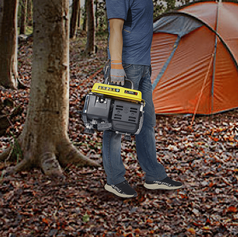 900 Watt Portable Gas and Oil Hybrid Generator