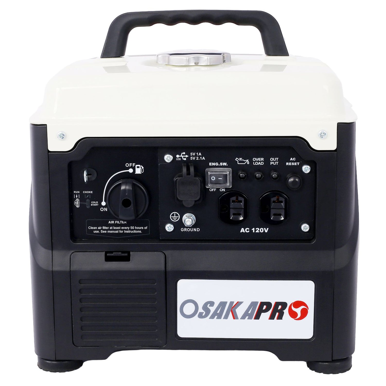 Ultra-Quiet 1200W Portable Inverter Gas Generator
