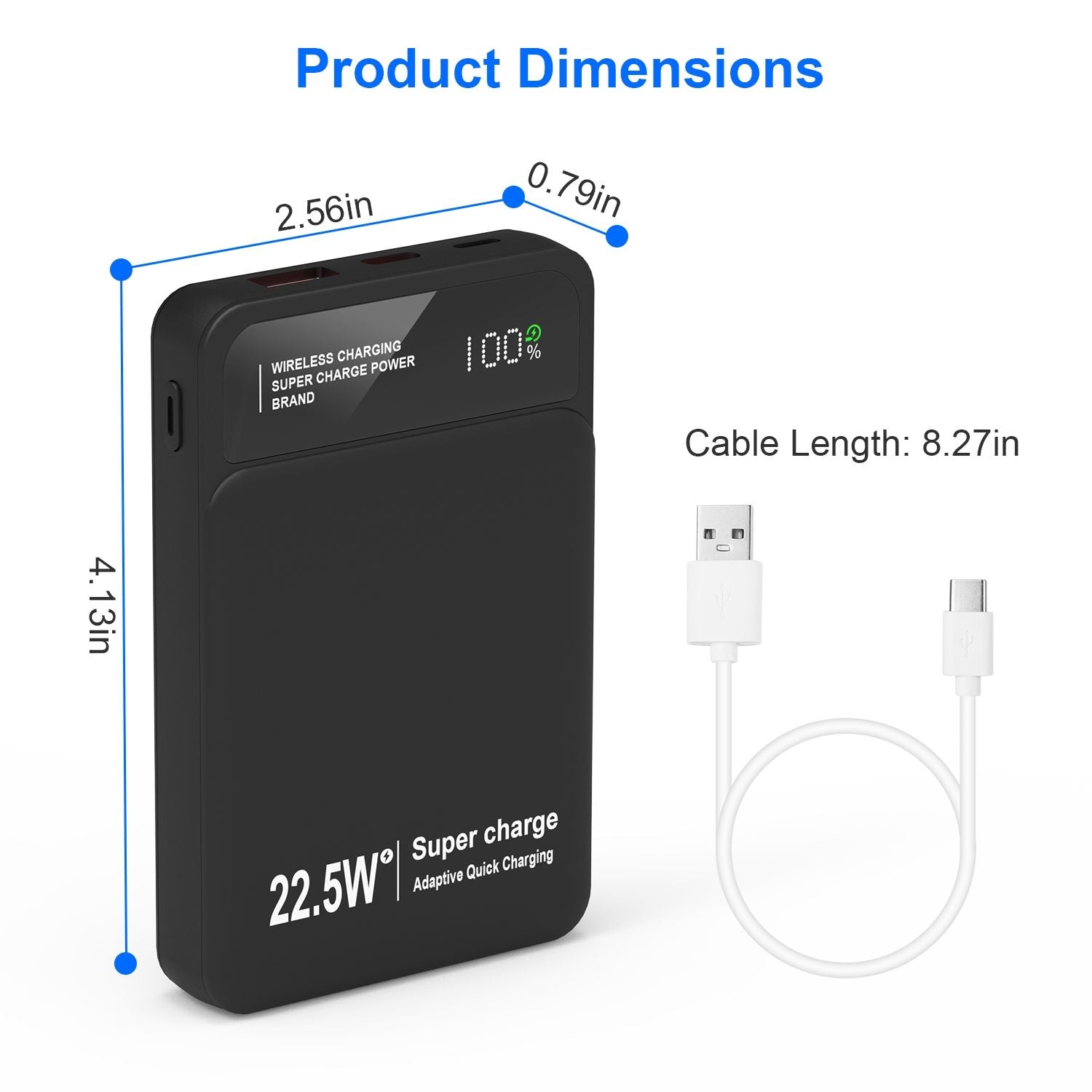 10000mAh Magsafe 3-in-1 Portable Charger