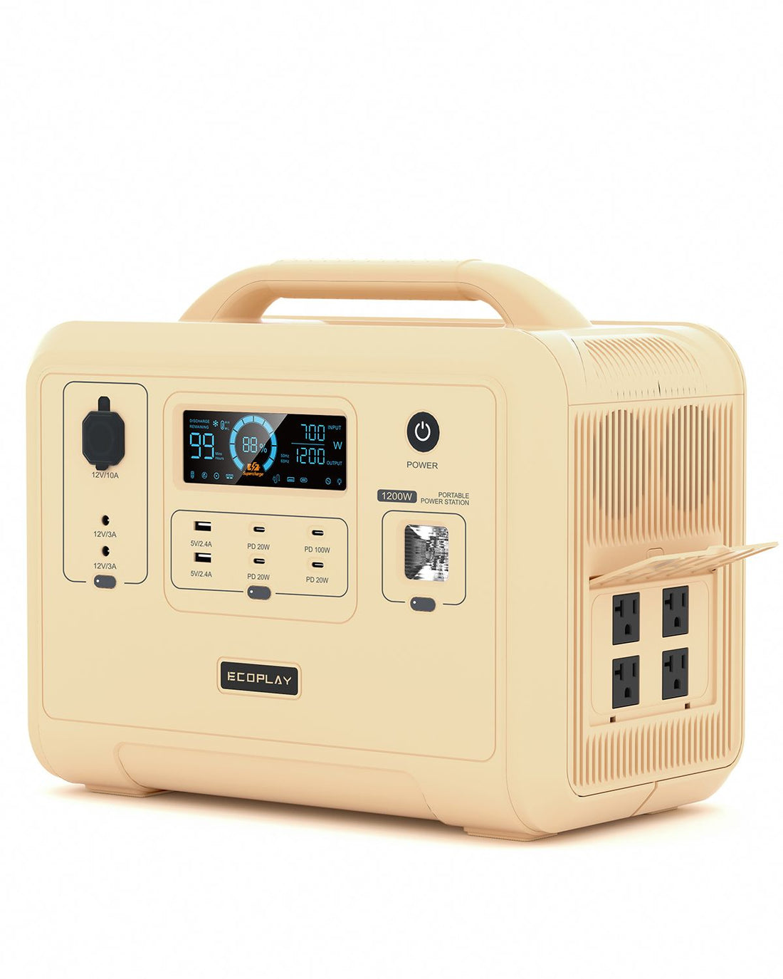 Ecoplay 1200W Portable Power Station 960Wh