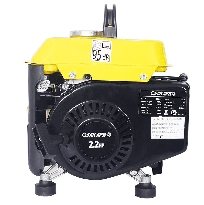 900 Watt Portable Gas and Oil Hybrid Generator