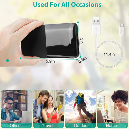 20000mAh Portable Charger Power Bank External Battery Pack with Digital Display Dual USB Charge Ports