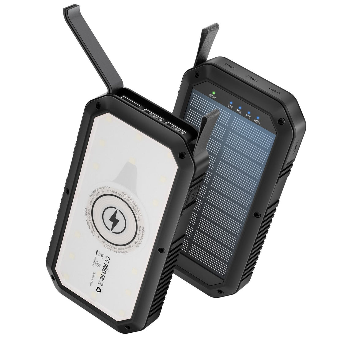 10000mAh Portable Power Bank with USB-C Cable