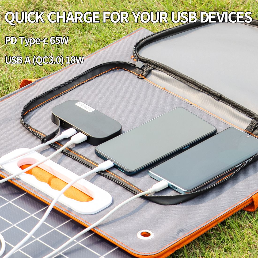 Flashfish 200W Portable Power Station with Solar Panel