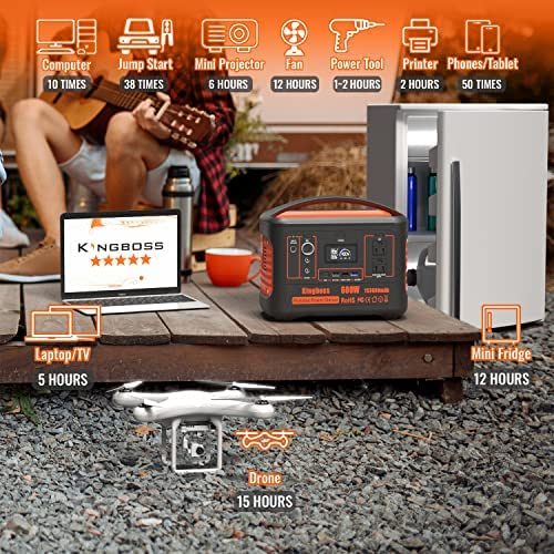 600W Portable Power Station 568Wh 153600mAh Solar Generator Backup Power With AC/DC/ PD 65W Type-c/QC3.0/Wireless Charger /Flashlight; CPAP Battery Pack Emergency Power Supply Battery Power
