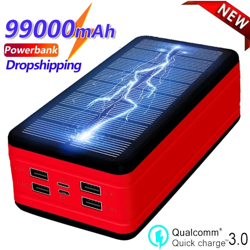 Solar Power Charger | 99000mah Solar Bank | QMARIC